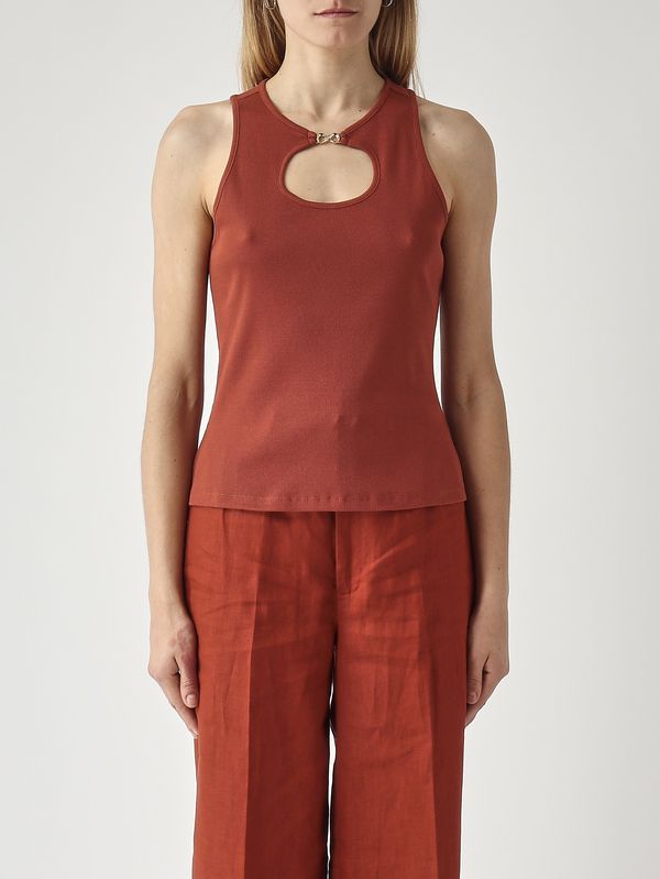 Top femme en coton Marron Twinset