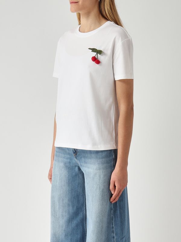 3. Camiseta de mujer de algodón Blanco Twinset 261tt2271