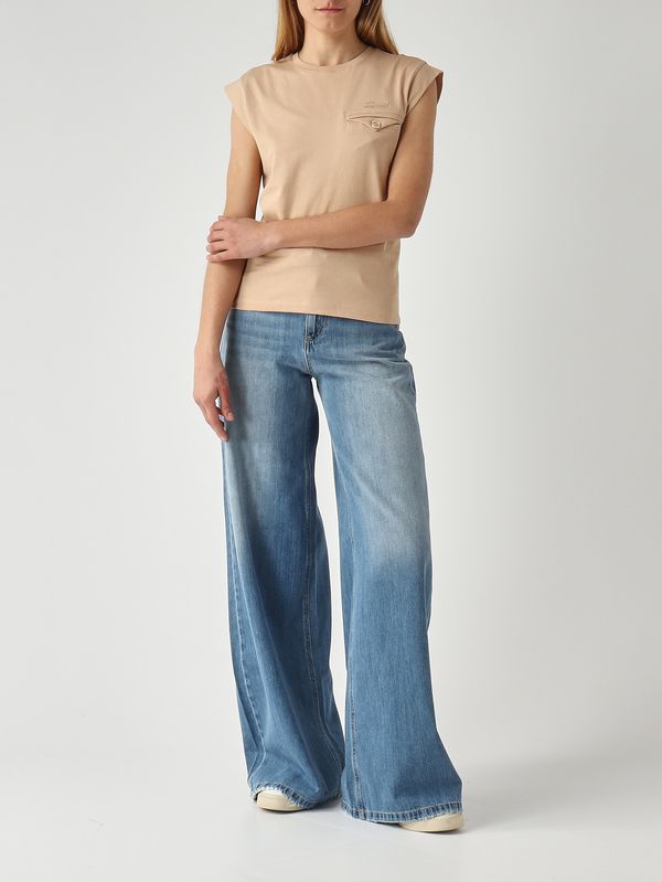 2. Camiseta de mujer de algodón Cuerda Twinset 261tt2200