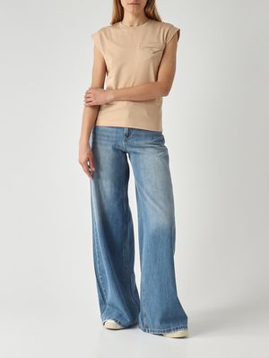 2. Camiseta de mujer de algodón Cuerda