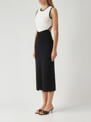 3. Vestido de punto para mujer Negro-Nieve