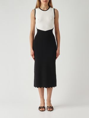 1. Vestido de punto para mujer Negro-Nieve