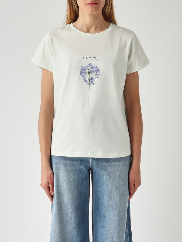 T-shirt femme en coton Eau Twinset