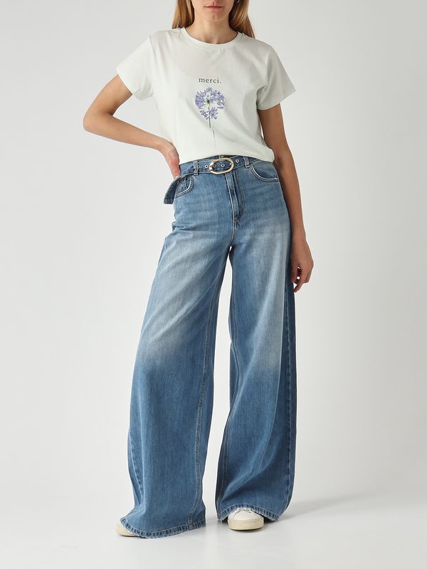 2. Damen-T-Shirt aus Baumwolle Wasser Twinset 261tp2341