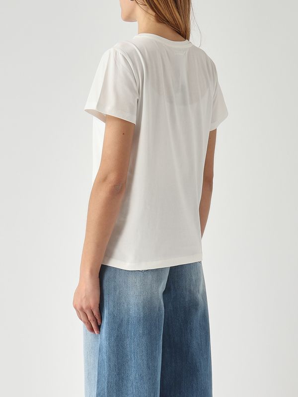 4. Damen-T-Shirt aus Baumwolle Weiß Twinset 261tp2341