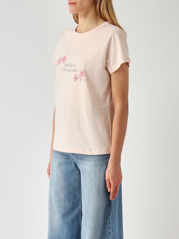 3. T-shirt donna in cotone Rosa Twinset 261tp2341