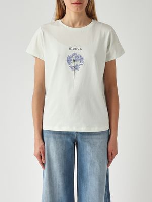 1. Damen-T-Shirt aus Baumwolle Wasser