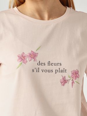5. T-shirt donna in cotone Rosa