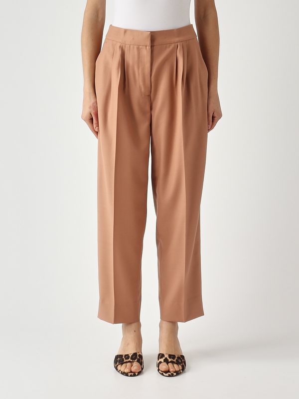 Twinset Women's wool blend trousers - Mocha Mousse | Caposerio.com