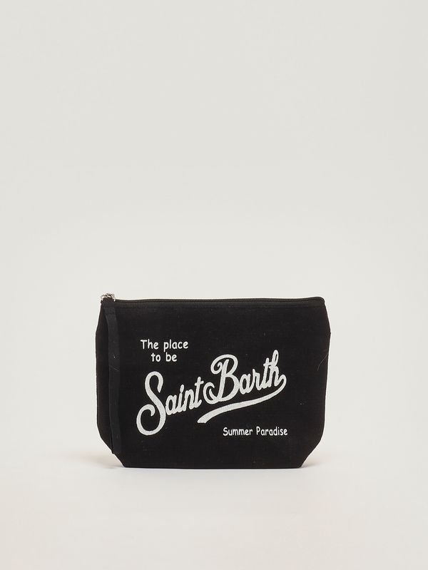 Aline-Pochette aus Leinen schwarz MC2 Saint Barth