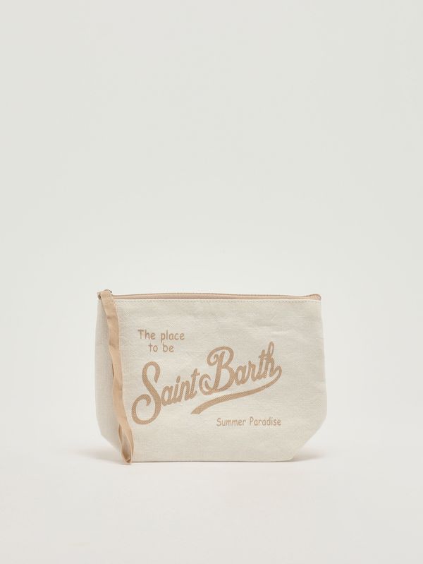 1. Pochette Aline in lino Avorio MC2 Saint Barth ali0004
