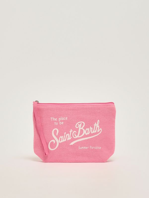 1. Pochette Aline en lin Rose MC2 Saint Barth ali0004