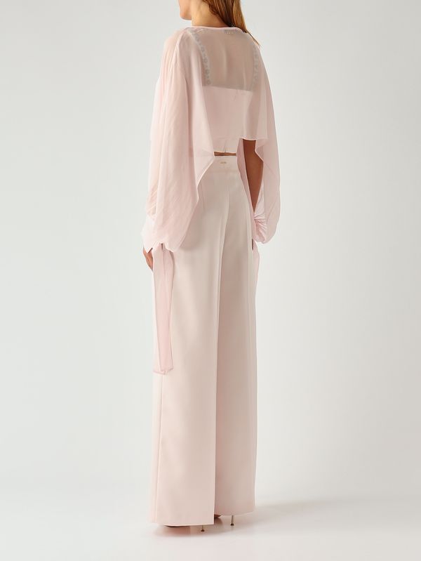 4. Women's viscose georgette shrug Rosa Twinset 261tp2791