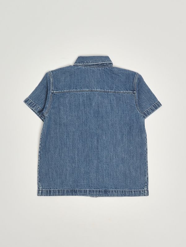 2. Boys' Devon cotton denim shirt Denim Burberry 8117896