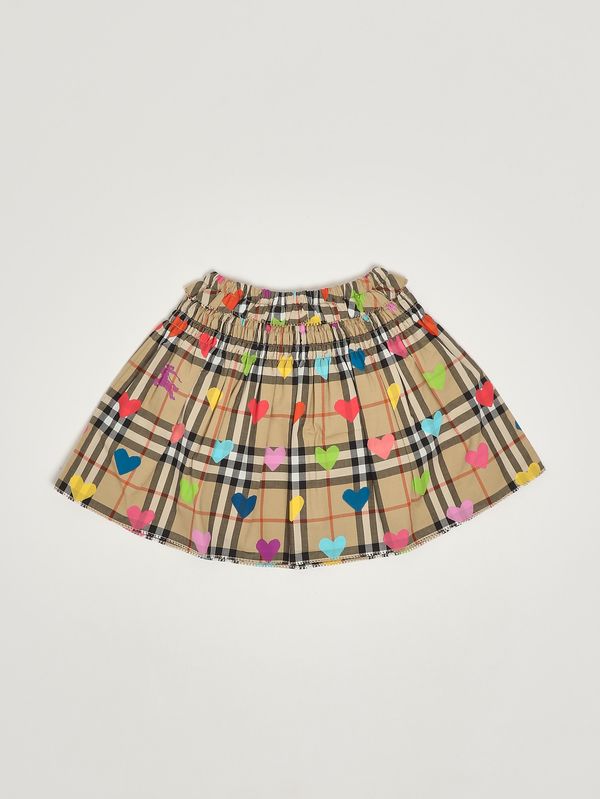 1. Cotton skirt for girls Multic Check Burberry 8121299