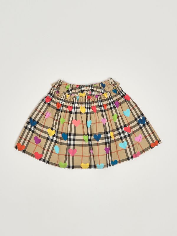 2. Cotton skirt for girls Multic Check Burberry 8121299