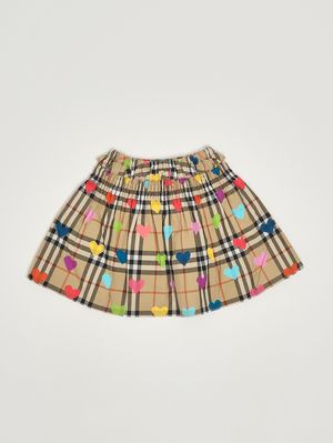 2. Cotton skirt for girls Multic Check