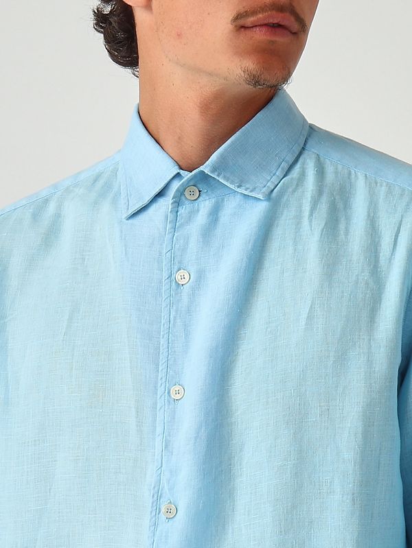 5. Chemise Raphael en lin pour homme Lin Vintage 31 L MC2 Saint Barth rph0001