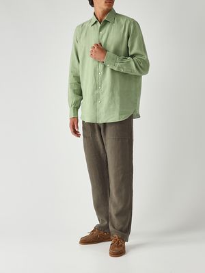 2. Herrenhemd Raphael aus Leinen Leinen Vintage 53 l