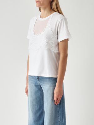 3. Damen-T-Shirt aus Baumwolle Optisches Weiß
