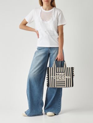 2. Damen-T-Shirt aus Baumwolle Optisches Weiß