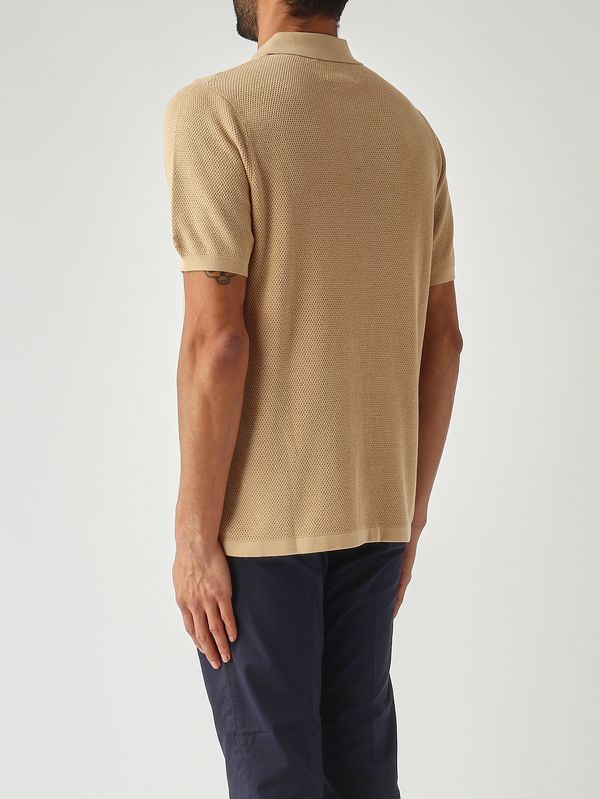 4. Polo homme Sloan en coton mesh 11 Beige MC2 Saint Barth slo0009