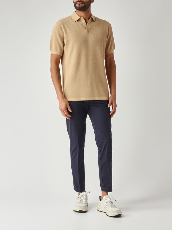 2. Polo homme Sloan en coton mesh 11 Beige MC2 Saint Barth slo0009