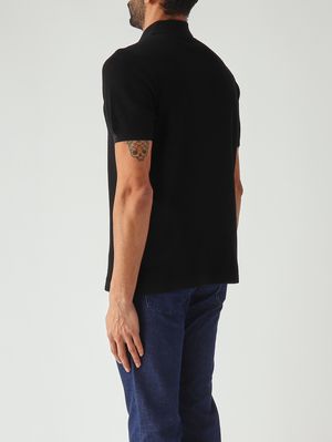 4. Herren-Polohemd Sloan aus Baumwoll-Mesh 00 Schwarz