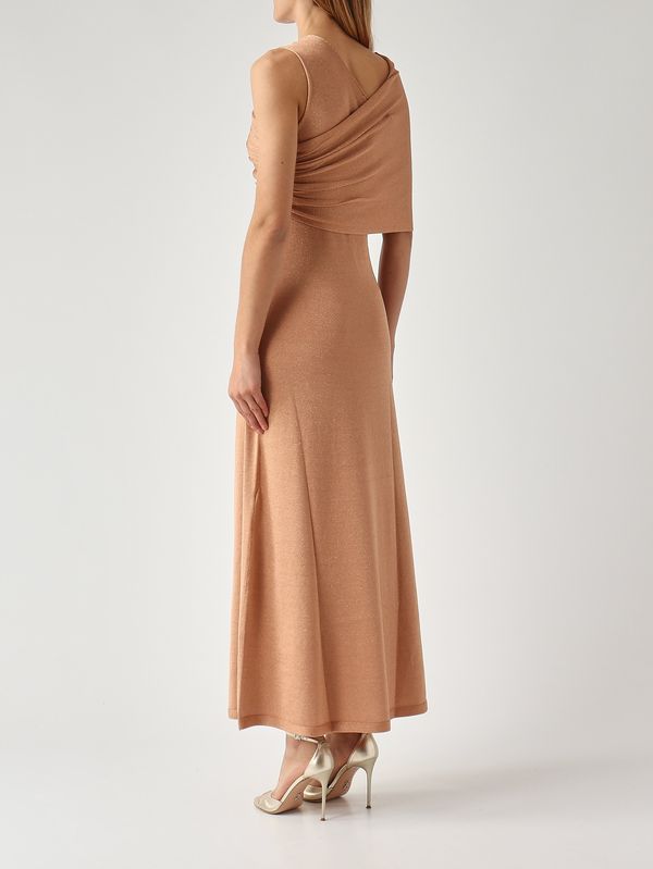 4. Abito donna in maglia lurex Rosa Perlato Twinset 261tt3010