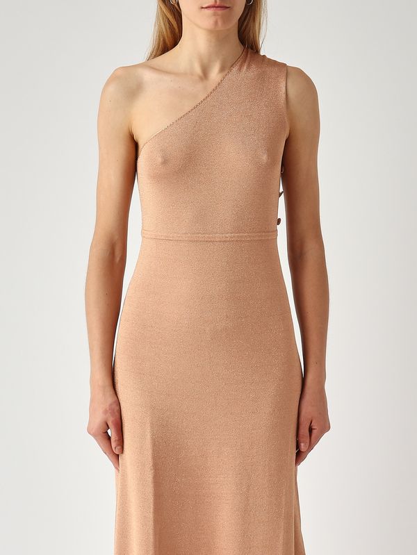 6. Abito donna in maglia lurex Rosa Perlato Twinset 261tt3010