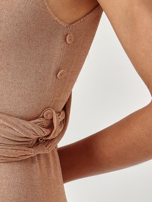 5. Abito donna in maglia lurex Rosa Perlato