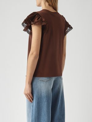 4. T-shirt donna in cotone Caffe'