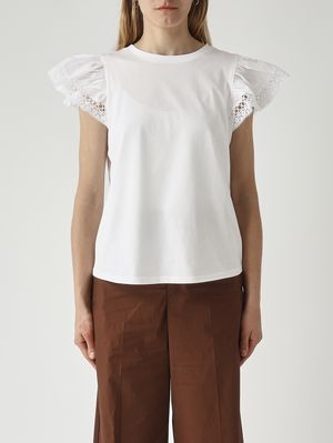 1. Camiseta de mujer de algodón Blanco óptico