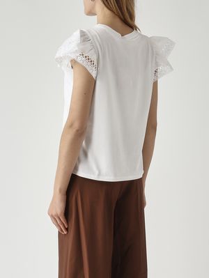 4. Camiseta de mujer de algodón Blanco óptico
