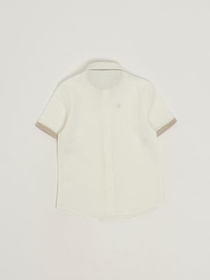 2. Camisa de lino para niño Leche