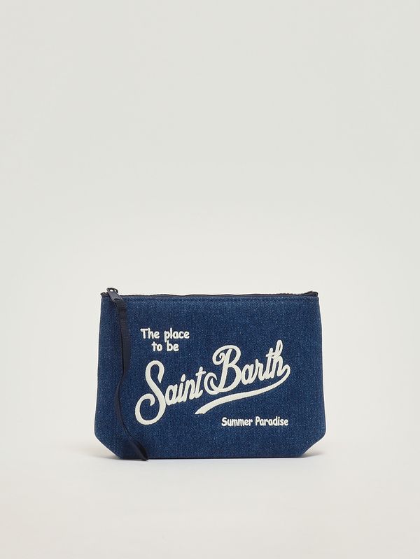 Aline-Pochette aus Denim Dunkler Denim MC2 Saint Barth