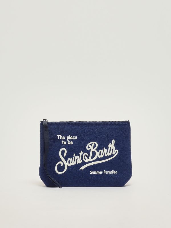 1. Pochette Aline en éponge Bleu MC2 Saint Barth ali0003