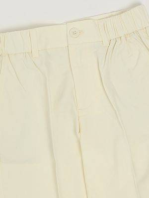 3. Bermuda pour garçon en mélange de coton Lait