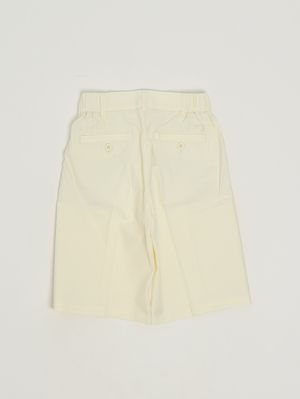2. Bermuda pour garçon en mélange de coton Lait