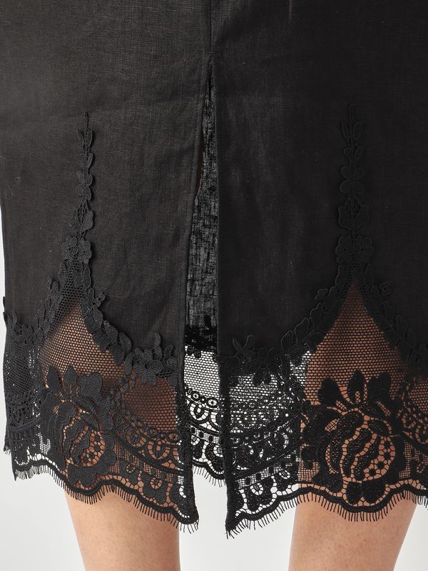 5. Gonna donna in lino Nero Twinset 261tt2185