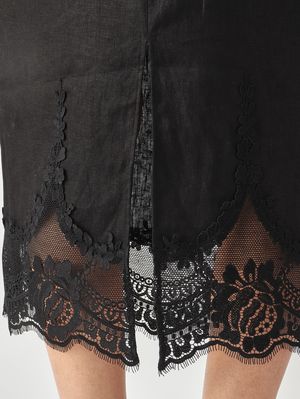 5. Gonna donna in lino Nero