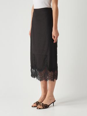 3. Gonna donna in lino Nero