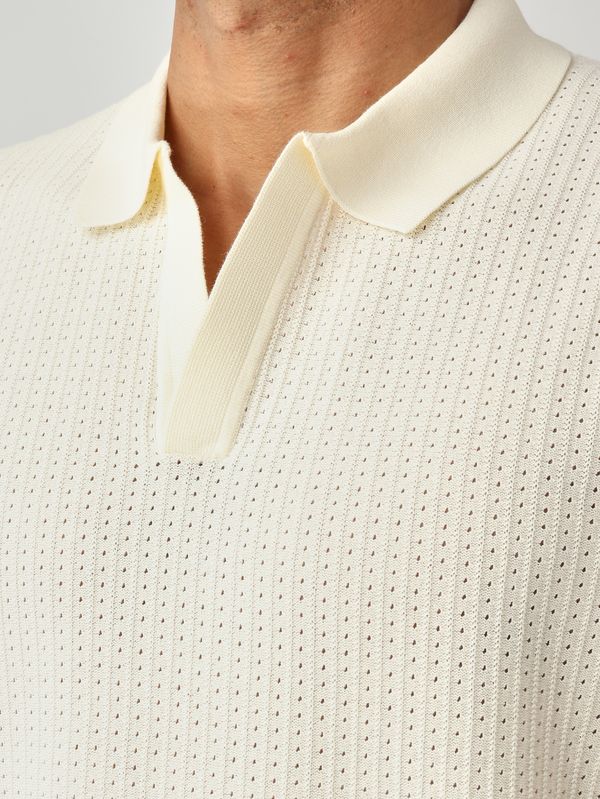 5. Polo uomo Sloan in cotone 10l Cream MC2 Saint Barth slo0018