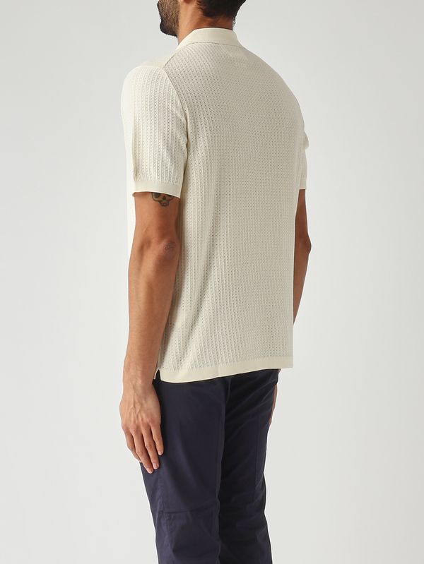 4. Polo uomo Sloan in cotone 10l Cream MC2 Saint Barth slo0018