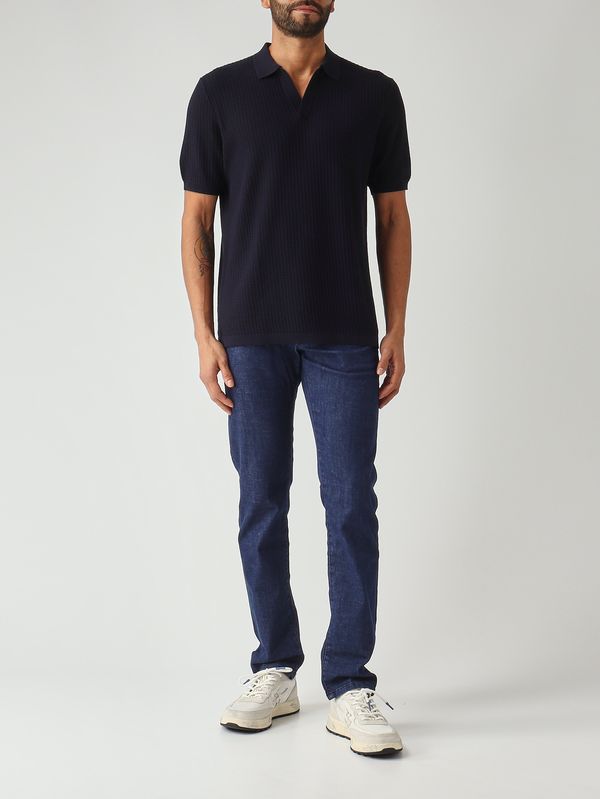 2. Herren-Polohemd Sloan aus Baumwolle 61 Marineblau MC2 Saint Barth slo0018