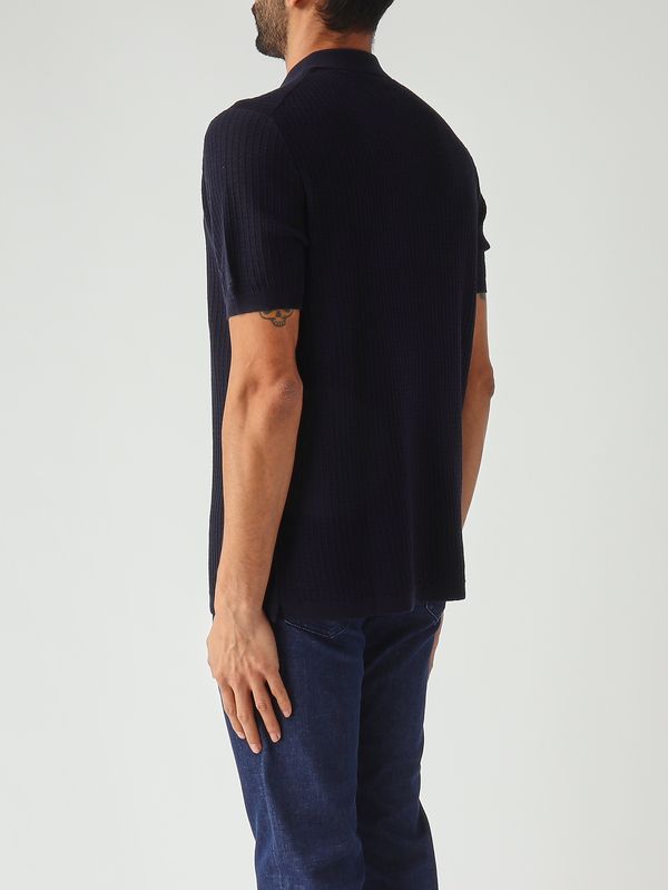 4. Herren-Polohemd Sloan aus Baumwolle 61 Marineblau MC2 Saint Barth slo0018