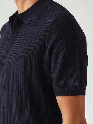 5. Herren-Polohemd Sloan aus Baumwolle 61 Marineblau