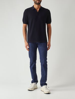 2. Herren-Polohemd Sloan aus Baumwolle 61 Marineblau