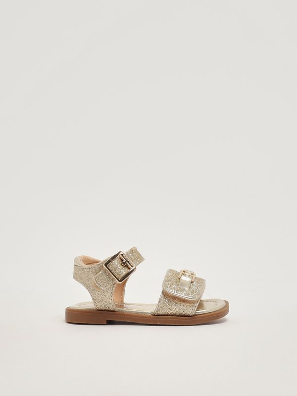 Sandales pour fille en simili cuir. Or Michael Kors
