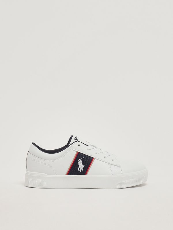 1. Kids' faux leather sneakers White-Blue Polo Ralph Lauren rl03874